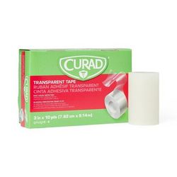 Curad Transparent Plastic Medical Adhesive Tape, 3" x 10 yd., 4/BX (NON270203Z)