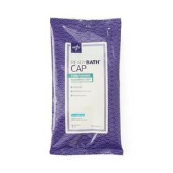 Medline ReadyBath Rinse-Free Conditioning Shampoo Caps, Fragrance Free, 30/CS (MSC095231)