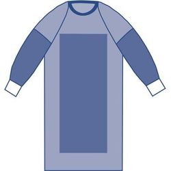 Medline Sirus Poly Reinforced Gown with Raglan Sleeves, Sterile, Size 2XL, 28/CS (DYNJP2603)