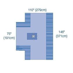 Medline UltraGard Hand Drapes, 110" x 146" x 75" (279 x 371 x 191 cm), 1 EA (DYNJP8005UGH)