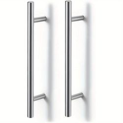 TEMU A Set Of 10 Cabinet Pulls Made Of Stainless Steel, Suitable For Kitchen, Bathroom, Cupboards, And Drawers (96mm Hole Center).