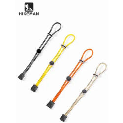 Outdoor Backpack Elastic Rope Fixed Buckle Camping Equipment Hiking Pole Fixing Tie Cord Rope External Buckle