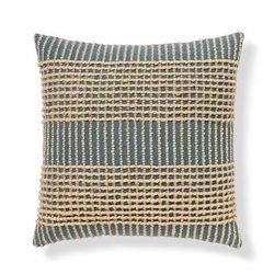Portia Plaid Pillow - Blue - Grandin Road