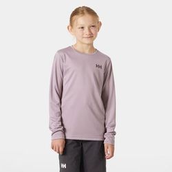Helly Hansen Juniors' Tech Long Sleeve Crew Purple 152/12