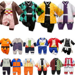 Barboteuse pour bébé garçon et fille, vêtements Anime, Costume de Cosplay d'halloween, combinaison