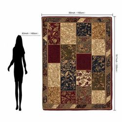 TEMU Chic Flannel Throw Blanket - Soft, Cozy & For Travel, Sofa, Bed, Office Decor | Perfect Gift For All