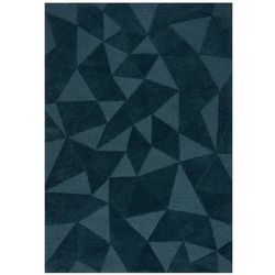 Tappeto da salotto moderno in lana blu turchese 200x290 cm