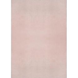 Tappeto lavabile e antiscivolo, tinta unita, rosa, 200 x 280 cm