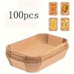 TEMU 100pcs Air Liners - , Rectangular Parchment For , Kitchen Gadgets