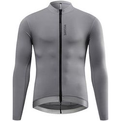 Per uomo Per donna Maglia da Ciclismo Tinta unica Manica Lunga Bicicletta Maglia con 3 tasche posteriori Mountain Bike MTB Asciugatura Rapida Traspirante Gli sport Nero Bianco Verde Abbigliamento
