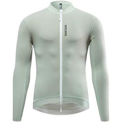 Per uomo Per donna Maglia da Ciclismo Tinta unica Manica Lunga Bicicletta Maglia con 3 tasche posteriori Mountain Bike MTB Asciugatura Rapida Traspirante Gli sport Nero Bianco Verde Abbigliamento