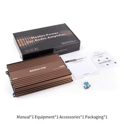 TEMU Bermans 7800w 4-channel Car Amplifier - Subwoofers & Speakers, 12v Compatible