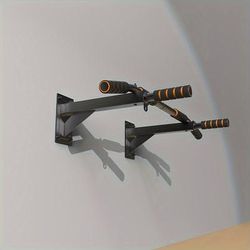 TEMU Stainless Steel Wall-mounted Pull-up Bar - Indoor Fitness & Training Equipment For Home Use