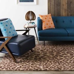 Maize 22" x 22" Modern Cotton Blue/Off White Throw Pillow - Boutique Rugs