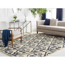 Onyx 22"H x 22"W Modern Cotton Navy/Dark Blue/Navy Throw Pillow - Boutique Rugs
