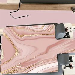 TEMU Non-slip Yoga Mat - Breathable & Sweat-absorbent For Pilates, Fitness & Training - Portable Design In /pink/yellow