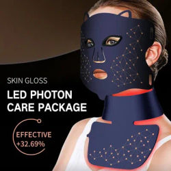 New photorejuvenation instrument, LED red and blue light beauty instrument, headlamp mask instrument, gifts