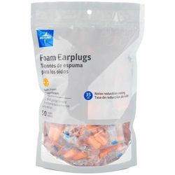 Medline High-fidelity Foam Earplugs, Recommended for: Ear, 35, Noise Reduction Rating Protection, High-fidelity Foam, Orange, 50/Bag, 30/Carton (MIIMD