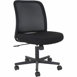 NuSparc Armless Task Chair, Fabric Seat, Black (NPRCH302MNBK)