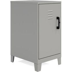 NuSparc Personal Locker, 2 Shelves, 27.5" Height x 14.2" Width x 18" Depth, Silver, Steel (NPRSL218ZZSR)