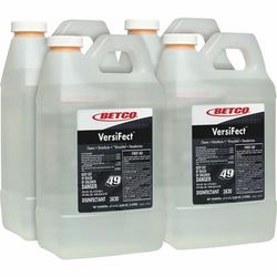 Betco VersiFect Disinfectant/Virucide Concentrate, 67.6 fl oz (2.1 quart), Fresh Scent, 4/Carton (BET38204700CT)