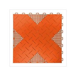 TurboTile Hybrid-X 17x17-Inch Orange Garage Floor Tiles (25-Pack)