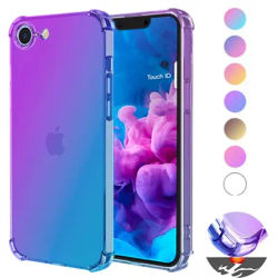 Gradient Airbag TPU Case for Apple iPhone 16e iPhone 16 Pro Max 15 Plus Protective Shockproof Cover Fundas Coque Capa
