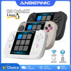 ANBERNIC RG Cubexx Retro Handheld Game Console 3.95" IPS 720*720 Screen Linux 64bit Support WiFi Bluetooth Streaming Video Games