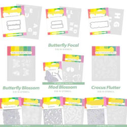 2025 New Postage Collage Butterfly Focal Dies Butterfly Blossom Coloring Stencil For Greeting Card Making Crafts Scrapbooking