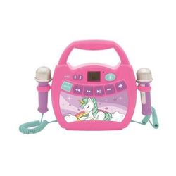 Lexibook - Enceinte Bluetooth Licorne - Effets Lumineux, Micros et Batterie Rechargeable