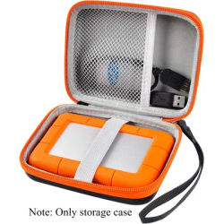 （Case only) Case Compatible with LaCie Rugged Mini 1TB/ 2TB/ 4TB/ 5TB External Hard Drive Portable HDD, Storage Holder for Hard