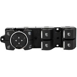 Motorcraft Window Switch Black Switch, Front, Driver Side, 2-year or unlimited-mile limited warranty SW7729