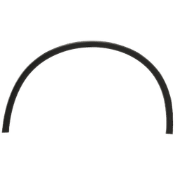 Replacement Fender Trim Plastic Textured Black, Front, Driver Side, 1-year unlimited-mileage warranty RD22130004