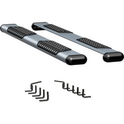 Luverne Running Boards Aluminum Powdercoated Silver O-Mega II 6 in. Series, 583088-570829