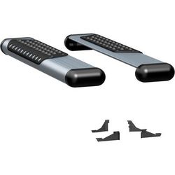 Luverne Running Boards Aluminum Powdercoated Silver O-Mega II 6 in. Series, 583036-571720