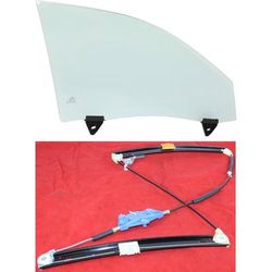 Replacement Door Glass, Front, Passenger Side, 1-year unlimited-mileage warranty KIT-062817-52
