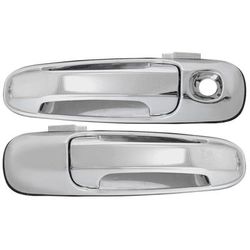 Replacement Exterior Door Handle Plastic Chrome, Front, Driver & Passenger Side, 1-year unlimited-mileage warranty ARBD462140C