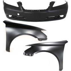 Replacement Fender Steel Primed, Front, Driver & Passenger Side, 1-year unlimited-mileage warranty KIT-010718-131