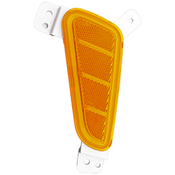 Replacement Bumper Reflector, Front, Passenger Side, 1-year unlimited-mileage warranty RH11090001Q