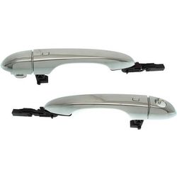 Replacement Exterior Door Handle Chrome, Front, Driver & Passenger Side, 1-year unlimited-mileage warranty SET-RD46210008C