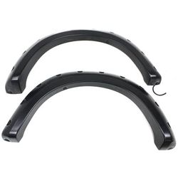 Bushwacker Fender Flares Plastic Black Cut-Out Series, Rear, Driver & Passenger Side, Lifetime limited warranty 20074-02