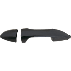 Replacement Exterior Door Handle Plastic Smooth Black, Front, Driver Side, 1-year unlimited-mileage warranty RT46250054K