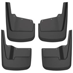 Husky Liners Mud Flaps Thermoplastic Black Custom Fit Series, Front & Rear, Driver Passenger Side, Lifetime limited warranty 58296