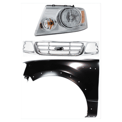 Replacement Grille Assembly Plastic Chrome Grille, 1-year unlimited-mileage warranty KIT-022423-100802
