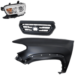Replacement Fender Steel Primed, Front, Driver Side, 1-year unlimited-mileage warranty KIT-031323-33502