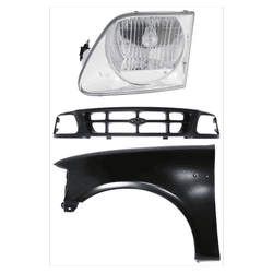 Replacement Fender Steel Primed, Front, Driver Side, 1-year unlimited-mileage warranty KIT-022423-86802