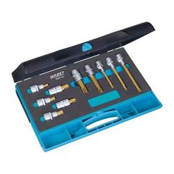 Hazet Hex Bit Set, 24-month or 24,000-mile limited warranty 557116020