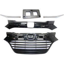 Replacement Grille Assembly Plastic Textured Black Grille, 1-year unlimited-mileage warranty KIT-011124-01