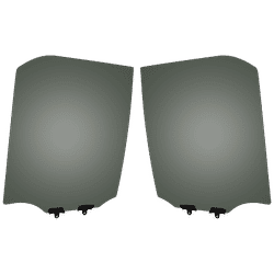 Replacement Door Glass, Rear, Driver & Passenger Side, 1-year unlimited-mileage warranty SET-RN48130051