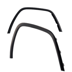 Replacement Fender Flares Plastic Primed, Front, Driver & Passenger Side, 1-year unlimited-mileage warranty SET-RJ22130025
